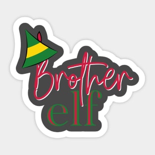 Brother Elf Christmas Shirt Sticker